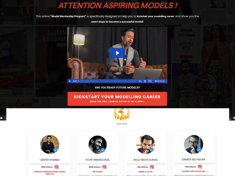 Jatin Khirbat (Model) - Model Mentorship Program — Entertainment project preview