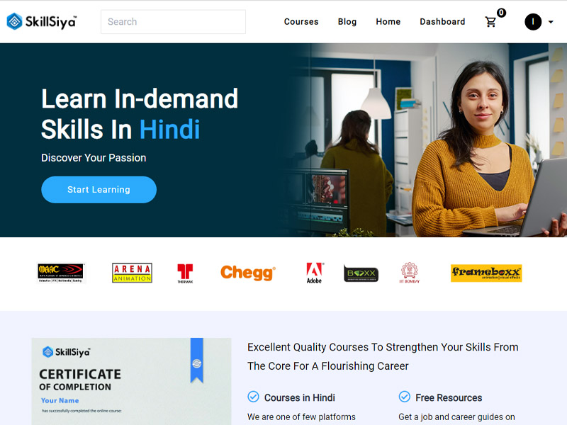 Skillsiya - Learn In-demand Skills in Hindi — Education project preview