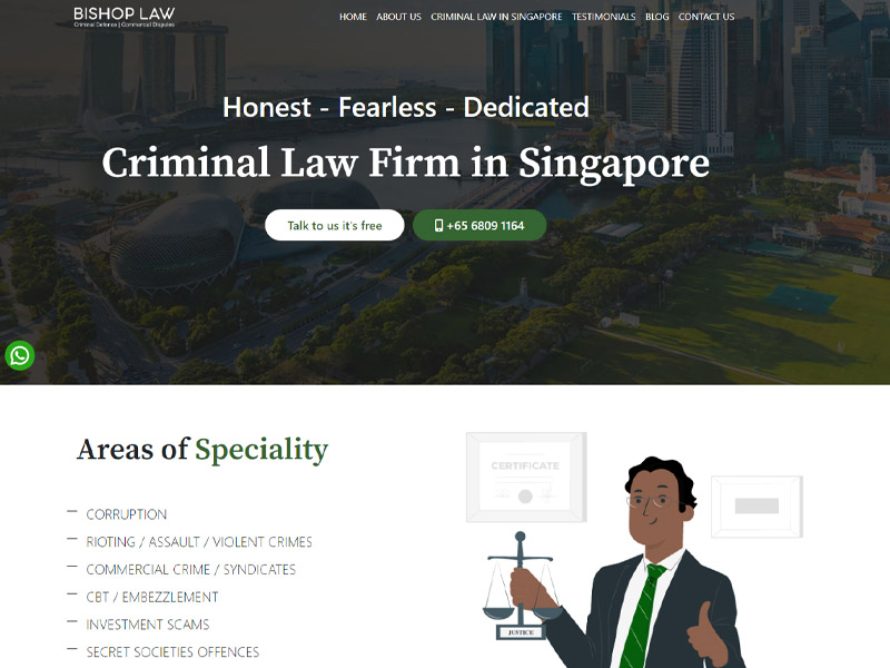 Bishop Law (Criminal Lawyer) — Legal project preview