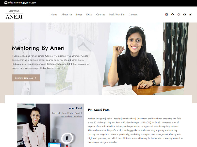 Aneri Patel - Fashion Designer & Consultant — Fashion project preview