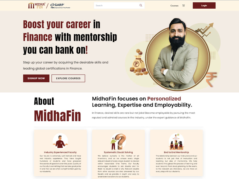 Midhafin - Career in Finance Mentorship — Finance project preview